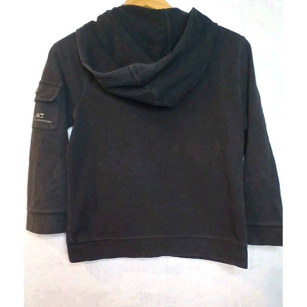 Polo Jeans Co Ralph Lauren‎ Hoodie Jacket Black Zip Up Pocket Hoodie Small Flaw - Picture 2 of 9